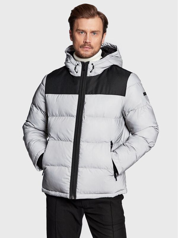 DKNY DKNY Пухено яке DX9MP802 Сив Regular Fit