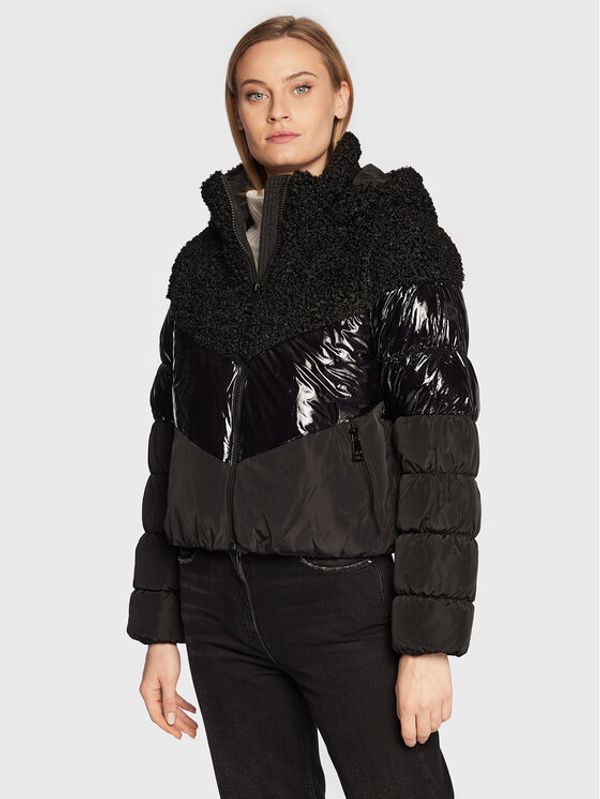 DKNY DKNY Пухено яке P2MCMHVU Черен Regular Fit
