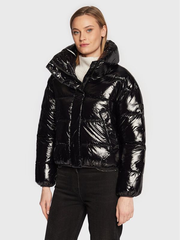 DKNY DKNY Пухено яке P2MJ6016 Черен Regular Fit