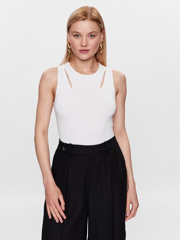 DKNY DKNY Пуловер P3BSAH25 Бял