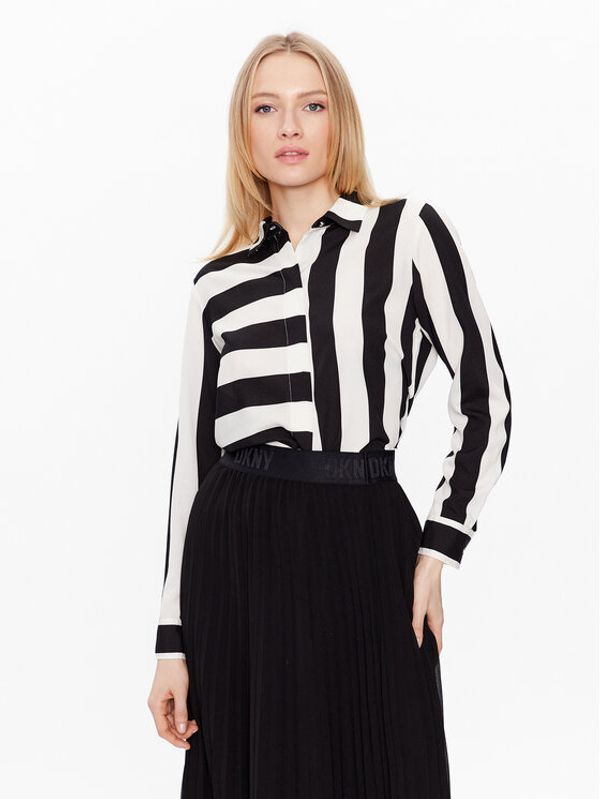 DKNY DKNY Риза P8RM6501 Черен Regular Fit