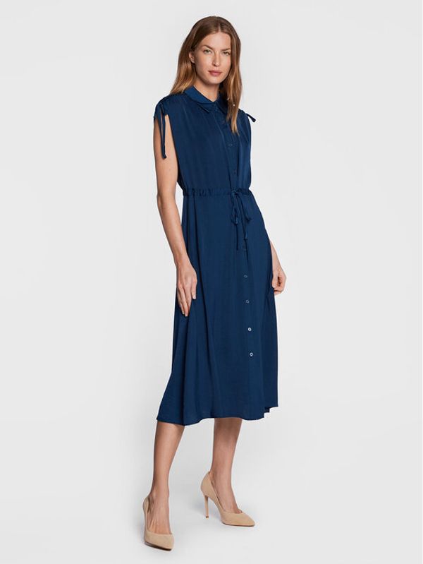 DKNY DKNY Рокля тип риза DD2F3868 Тъмносин Regular Fit