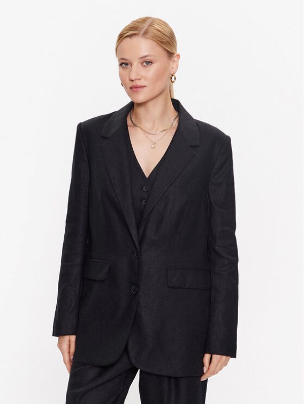 DKNY DKNY Сако P3DCUQ79 Черен Regular Fit