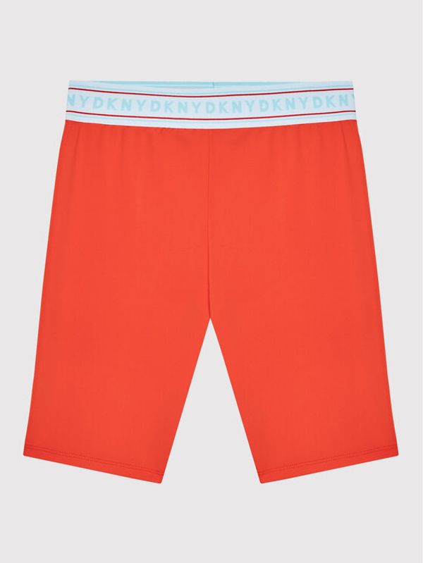 DKNY DKNY Спортни шорти D34A50 M Оранжев Slim Fit