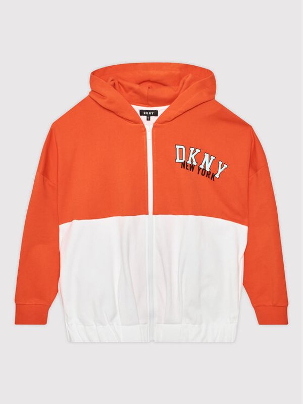 DKNY DKNY Суитшърт D35S15 S Бял Regular Fit