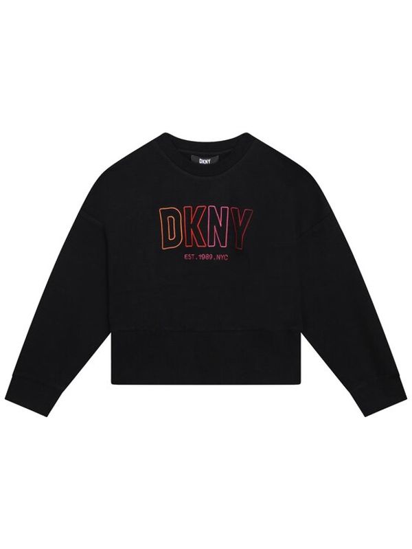 DKNY DKNY Суитшърт D35S94 S Черен Regular Fit