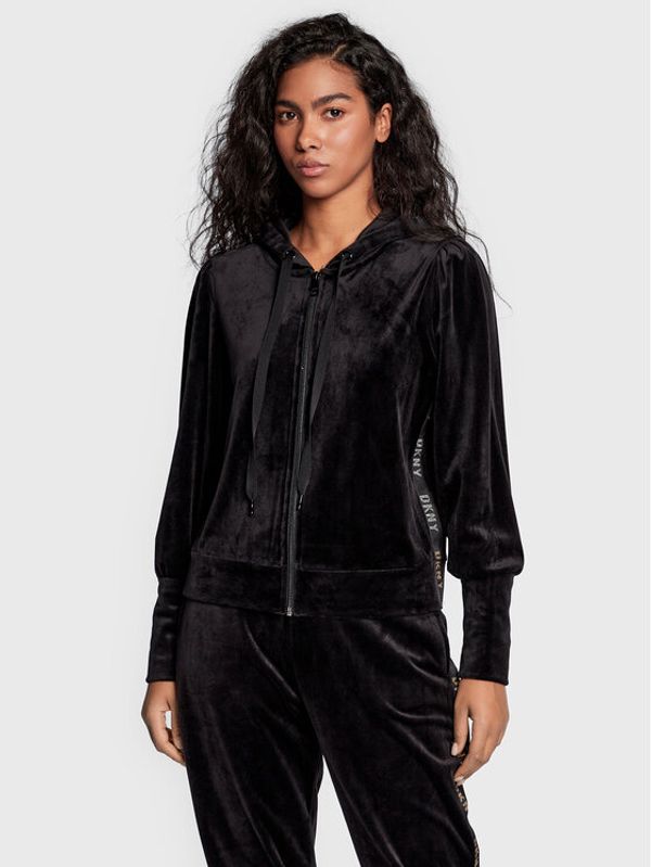 DKNY DKNY Суитшърт P2ME7OKJ Черен Regular Fit