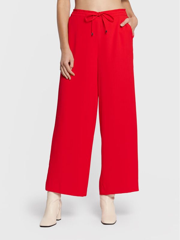 DKNY DKNY Текстилни панталони P2EKFN57 Червен Regular Fit