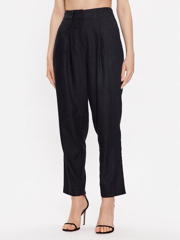 DKNY DKNY Текстилни панталони P3DKCR52 Черен Regular Fit