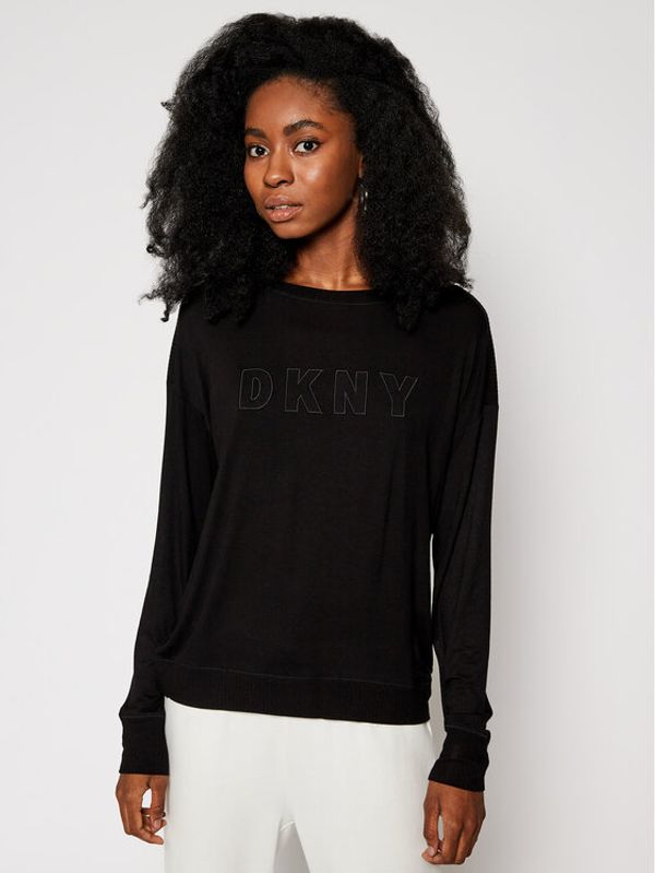 DKNY DKNY Тениска на пижама YI3419330 Черен