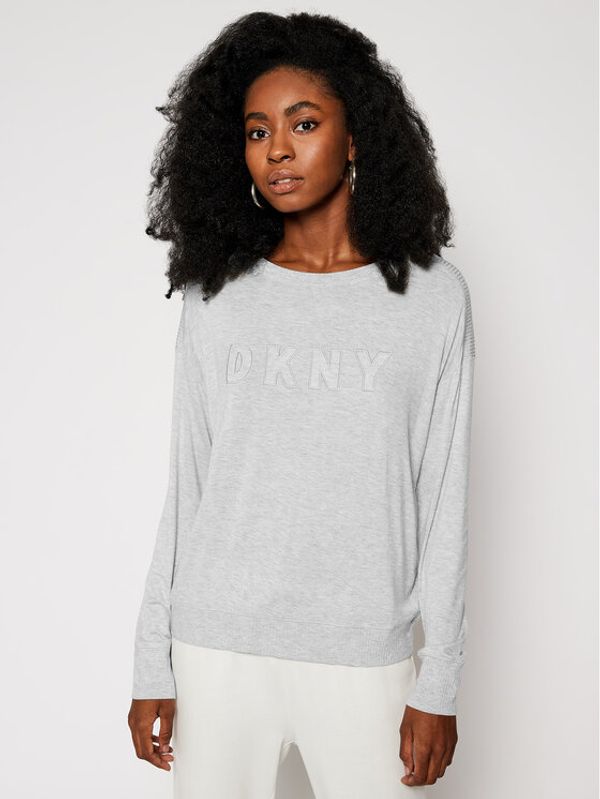 DKNY DKNY Тениска на пижама YI3419330 Сив
