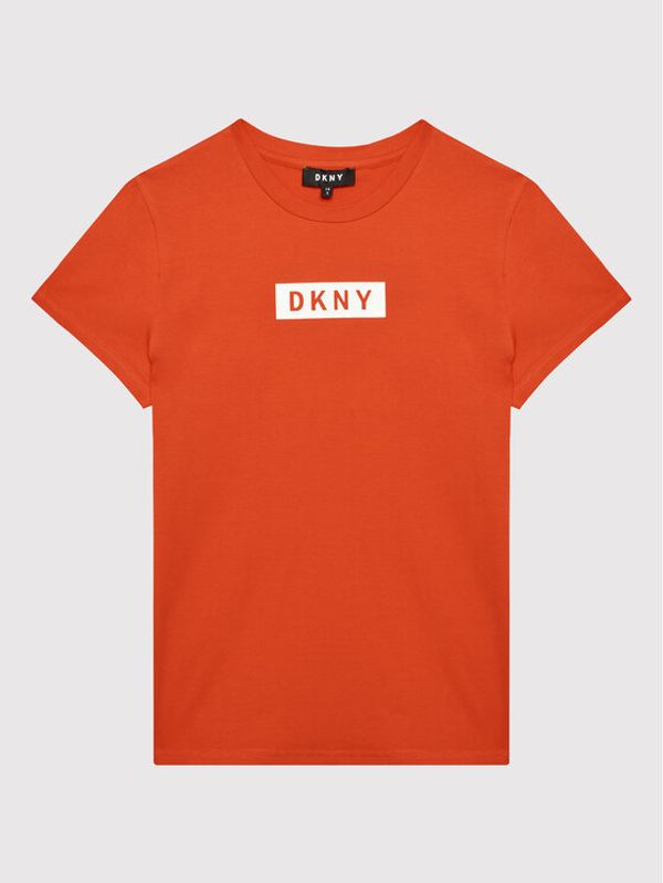 DKNY DKNY Тишърт D35R93 M Оранжев Regular Fit