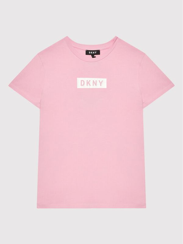 DKNY DKNY Тишърт D35R93 S Розов Regular Fit
