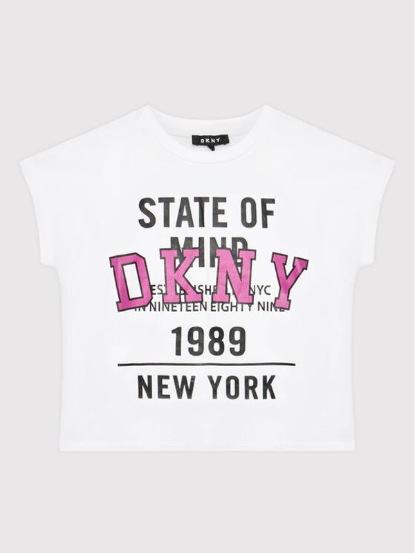 DKNY DKNY Тишърт D35S01 M Бял Relaxed Fit