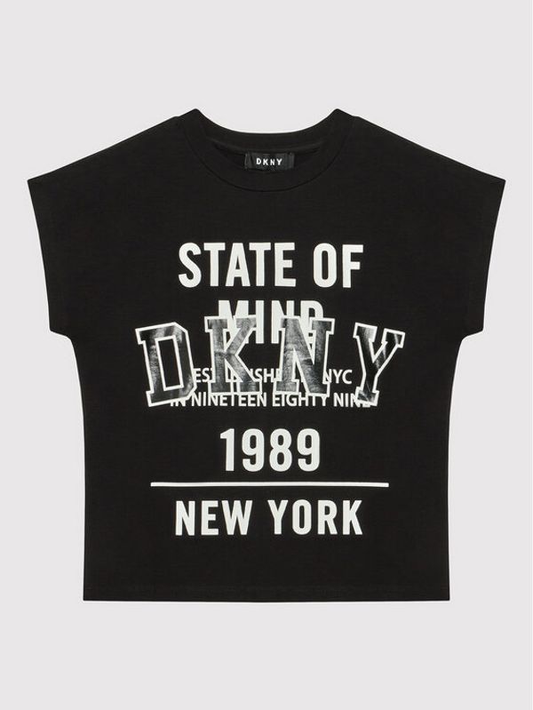 DKNY DKNY Тишърт D35S01 S Черен Relaxed Fit