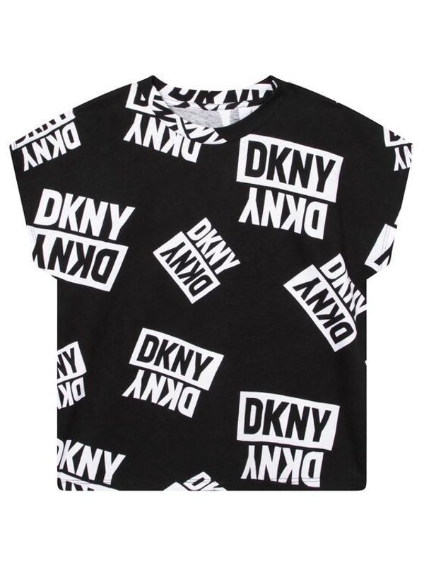 DKNY DKNY Тишърт D35S27 S Черен Regular Fit