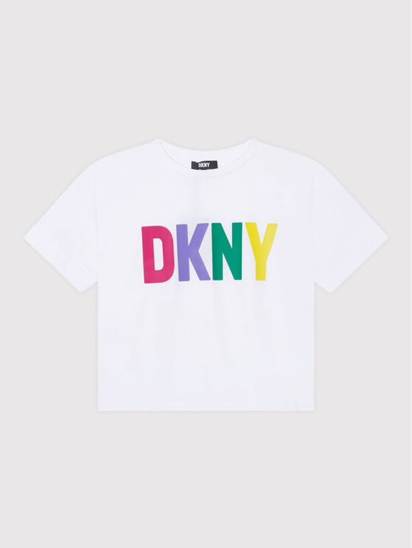 DKNY DKNY Тишърт D35S31 M Бял Relaxed Fit