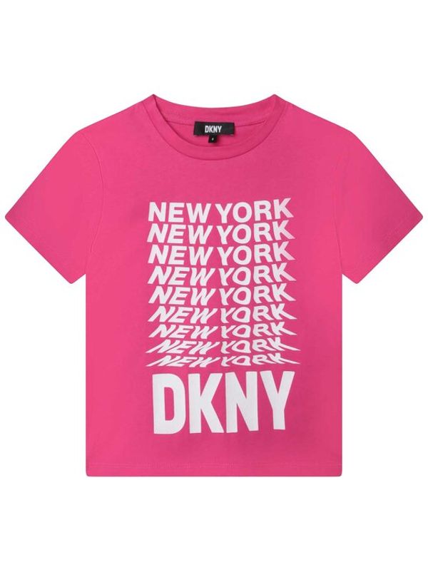 DKNY DKNY Тишърт D35S76 D Розов Regular Fit