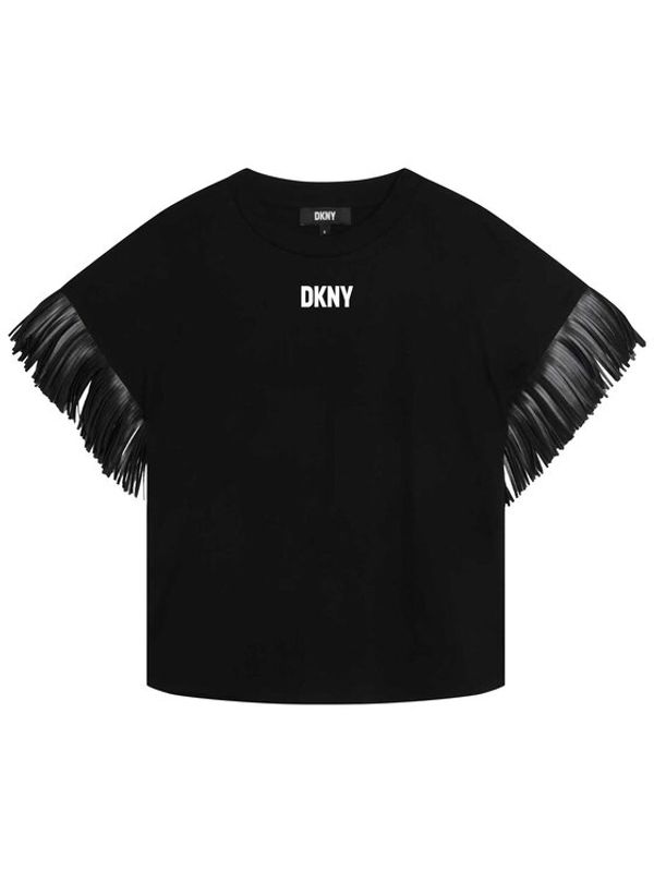 DKNY DKNY Тишърт D35S78 D Черен Regular Fit