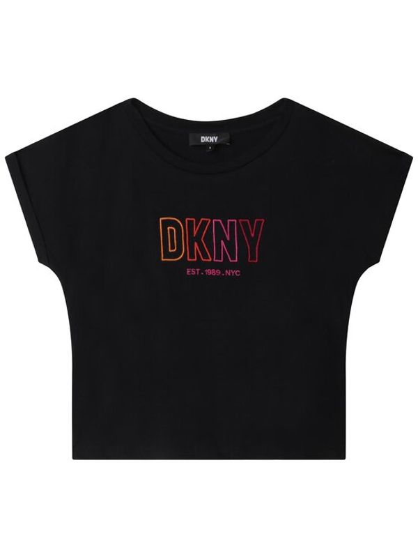 DKNY DKNY Тишърт D35S82 D Черен Regular Fit