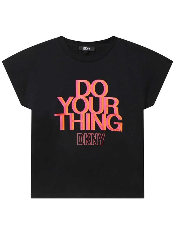 DKNY DKNY Тишърт D35S88 D Черен Regular Fit