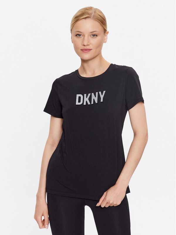 DKNY DKNY Тишърт P03ZBDNA Черен Regular Fit