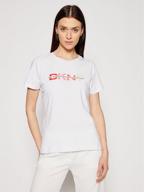 DKNY DKNY Тишърт P1BUTDNA Бял Regular Fit