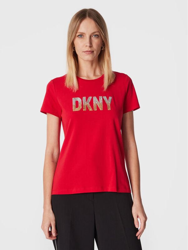 DKNY DKNY Тишърт P2MH7OMQ Червен Regular Fit