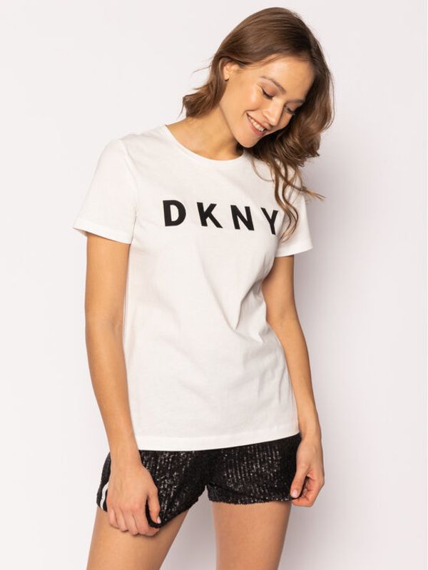 DKNY DKNY Тишърт W3276CNA Бял Regular Fit