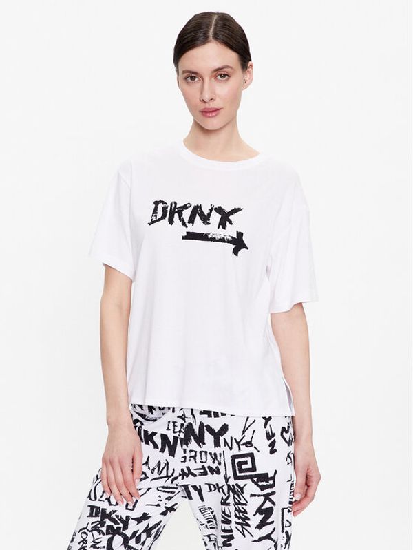 DKNY DKNY Тишърт YI2422629 Бял Relaxed Fit