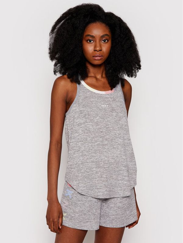 DKNY DKNY топ YI2222445 Сив Regular Fit
