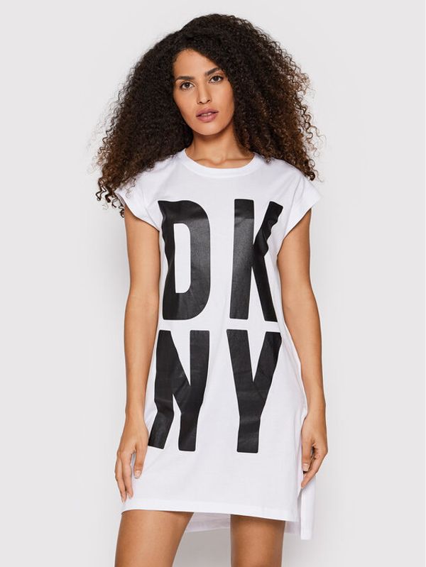 DKNY DKNY Туника P1RHRB2M Бял Regular Fit