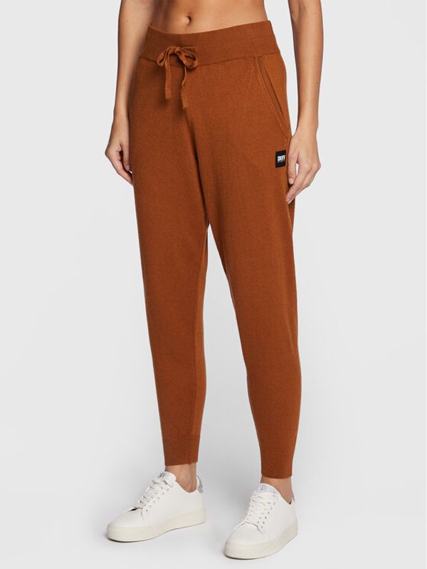 DKNY Sport DKNY Sport Долнище анцуг DP2P2828 Кафяв Regular Fit