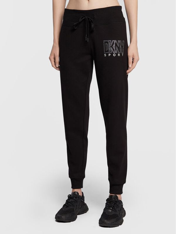 DKNY Sport DKNY Sport Долнище анцуг DP2P3120 Черен Regular Fit