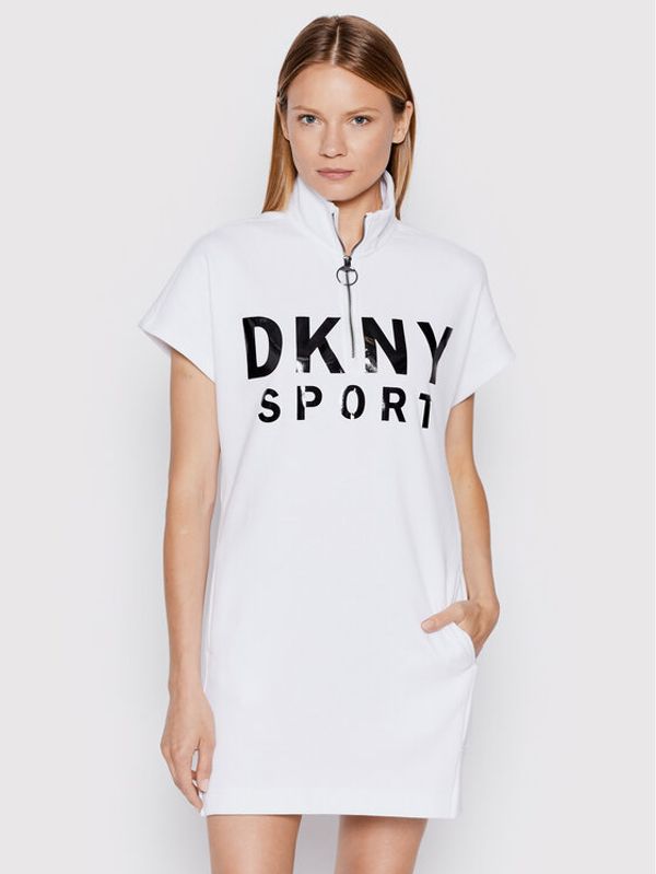 DKNY Sport DKNY Sport Ежедневна рокля DP8D4040 Бял Regular Fit