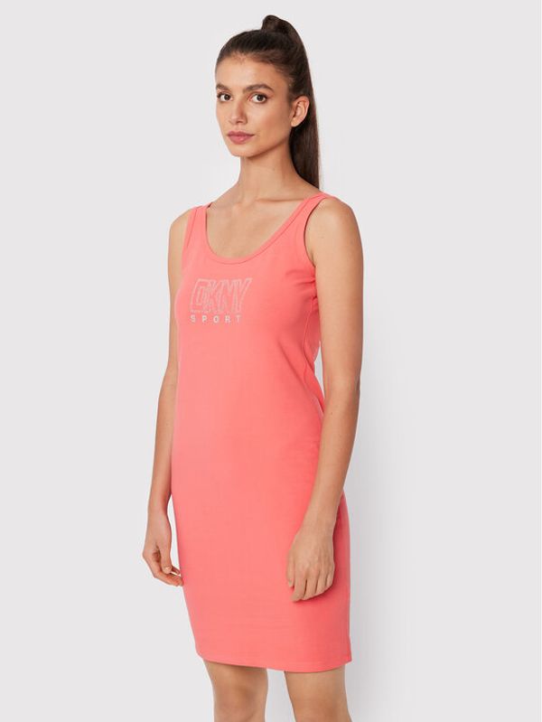 DKNY Sport DKNY Sport Лятна рокля DP2D4646 Розов Slim Fit