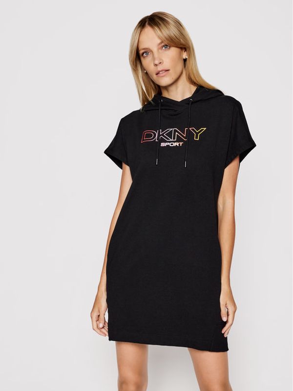 DKNY Sport DKNY Sport Плетена рокля DP1D4455 Черен Regular Fit