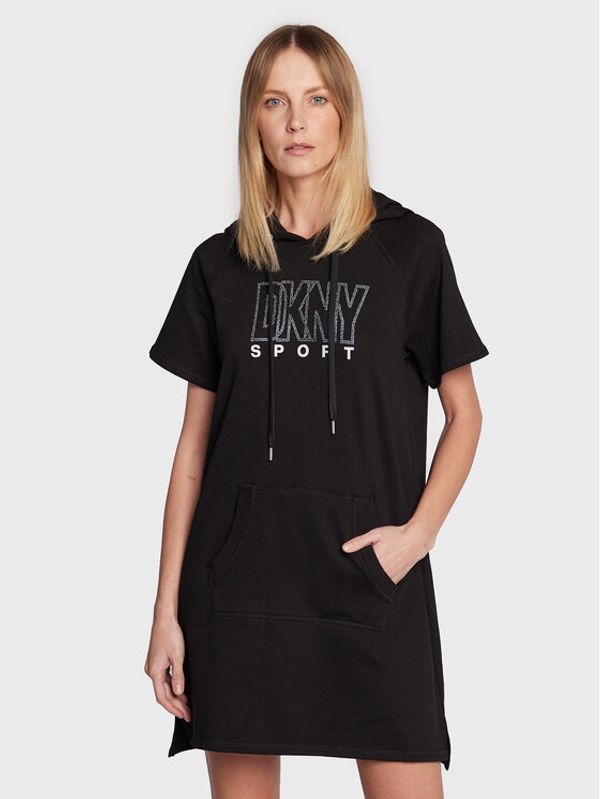 DKNY Sport DKNY Sport Плетена рокля DP2D4647 Черен Regular Fit