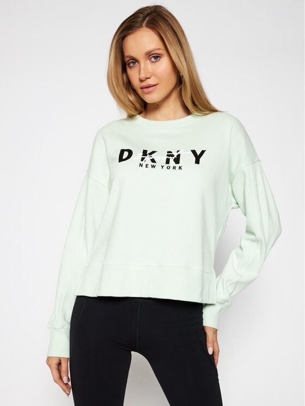 DKNY Sport DKNY Sport Суитшърт DP0T7848 Зелен Loose Fit