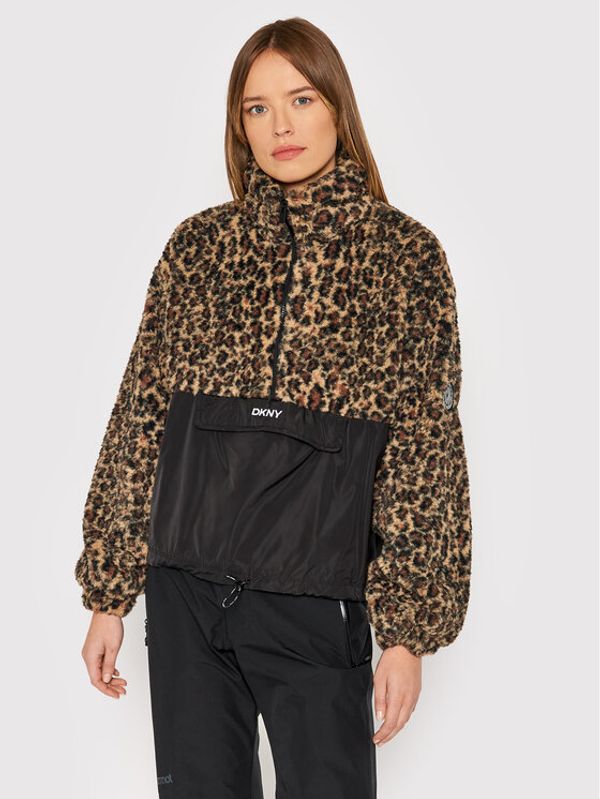 DKNY Sport DKNY Sport Суитшърт DP1T7644 Кафяв Regular Fit