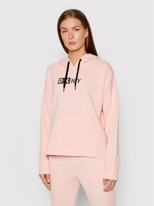 DKNY Sport DKNY Sport Суитшърт DP1T8326 Розов Relaxed Fit