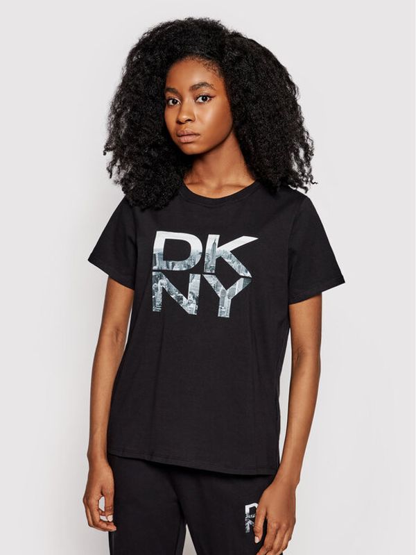 DKNY Sport DKNY Sport Тишърт DP1T8009 Черен Regular Fit