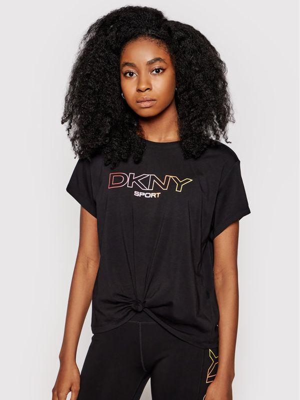 DKNY Sport DKNY Sport Тишърт DP1T8020 Черен Regular Fit