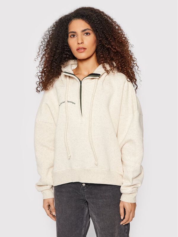 Drivemebikini Drivemebikini Суитшърт Activite Physique Бежов Relaxed Fit