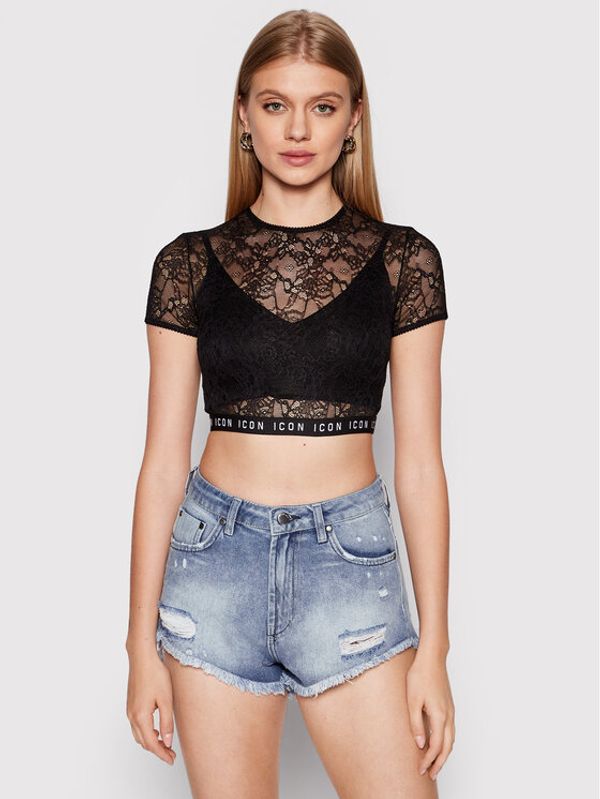 Dsquared2 Dsquared2 Блуза Be Icon D8M263840.01012 Черен Slim Fit