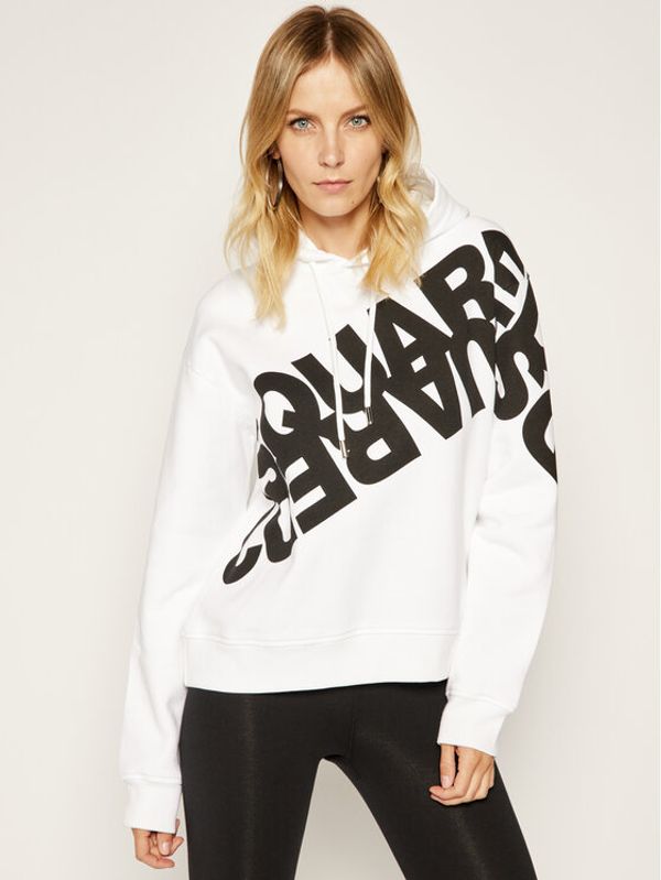 Dsquared2 Dsquared2 Суитшърт Mirrored Logo S75GU0284 Бял Regular Fit