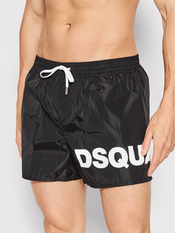 Dsquared2 Underwear Dsquared2 Underwear Плувни шорти Logo Swim Brief D7B8P4060 Черен Regular Fit