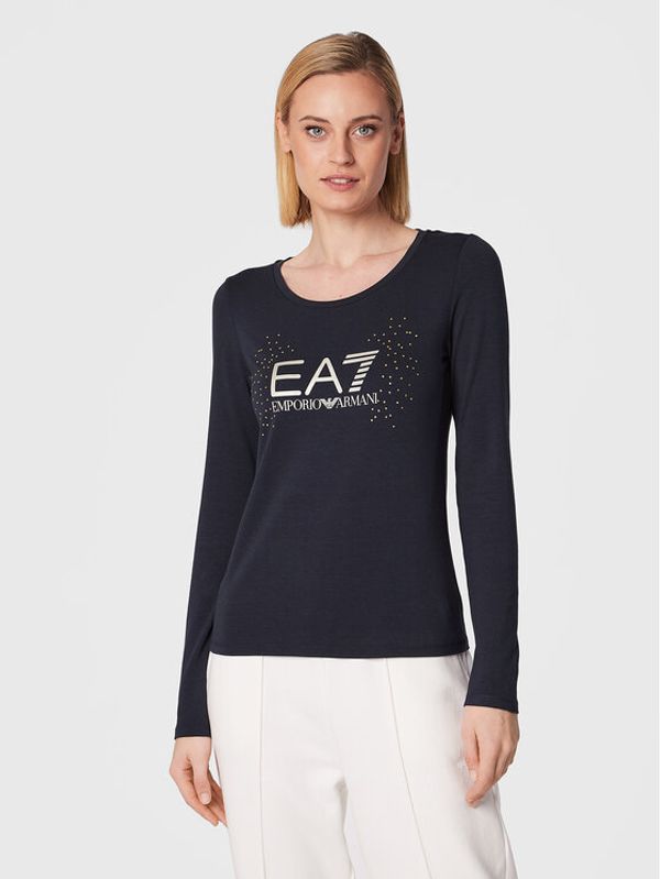 EA7 Emporio Armani EA7 Emporio Armani Блуза 6LTT26 TJDZZ 1554 Тъмносин Regular Fit