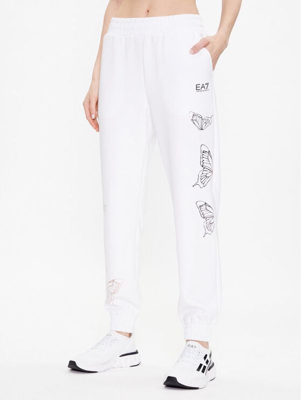 EA7 Emporio Armani EA7 Emporio Armani Долнище анцуг 3RTP66 TJLQZ 1100 Бял Regular Fit
