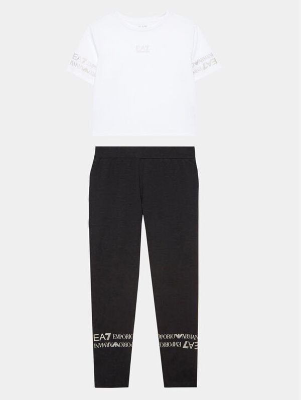 EA7 Emporio Armani EA7 Emporio Armani Комплект тишърт и клин 3RFV54 FJ7CZ 0200 Черен Regular Fit